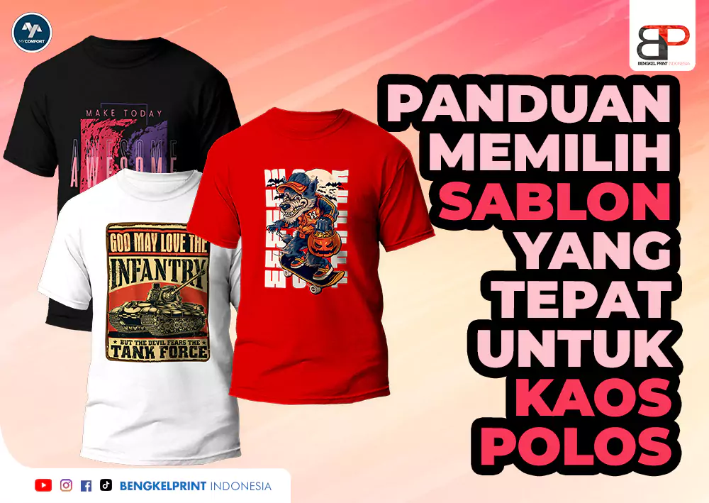 Panduan Memilih Sablon yang Tepat untuk Kaos Polos MyComfort