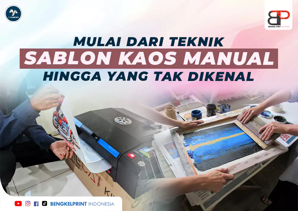 MULAI DARI TEKNIK SABLON KAOS MANUAL HINGGA YANG TAK DIKENAL