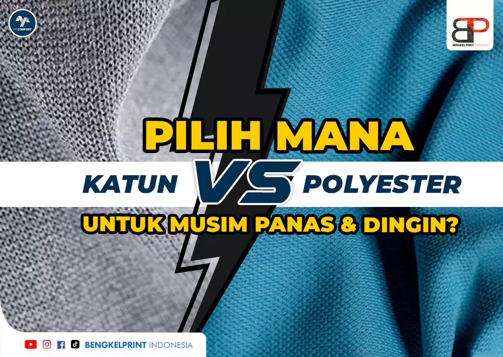 Pilih mana Polyester vs Katun untuk musim panas dan dingin